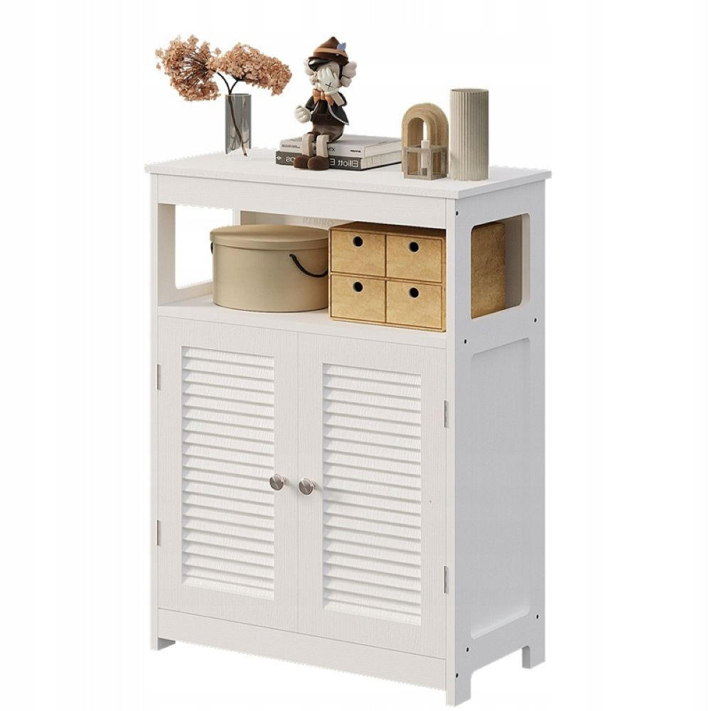 BADEZIMMERSCHRANK, weiß 62/30/80 cm - Weiß, Holzwerkstoff (62/80/30cm)