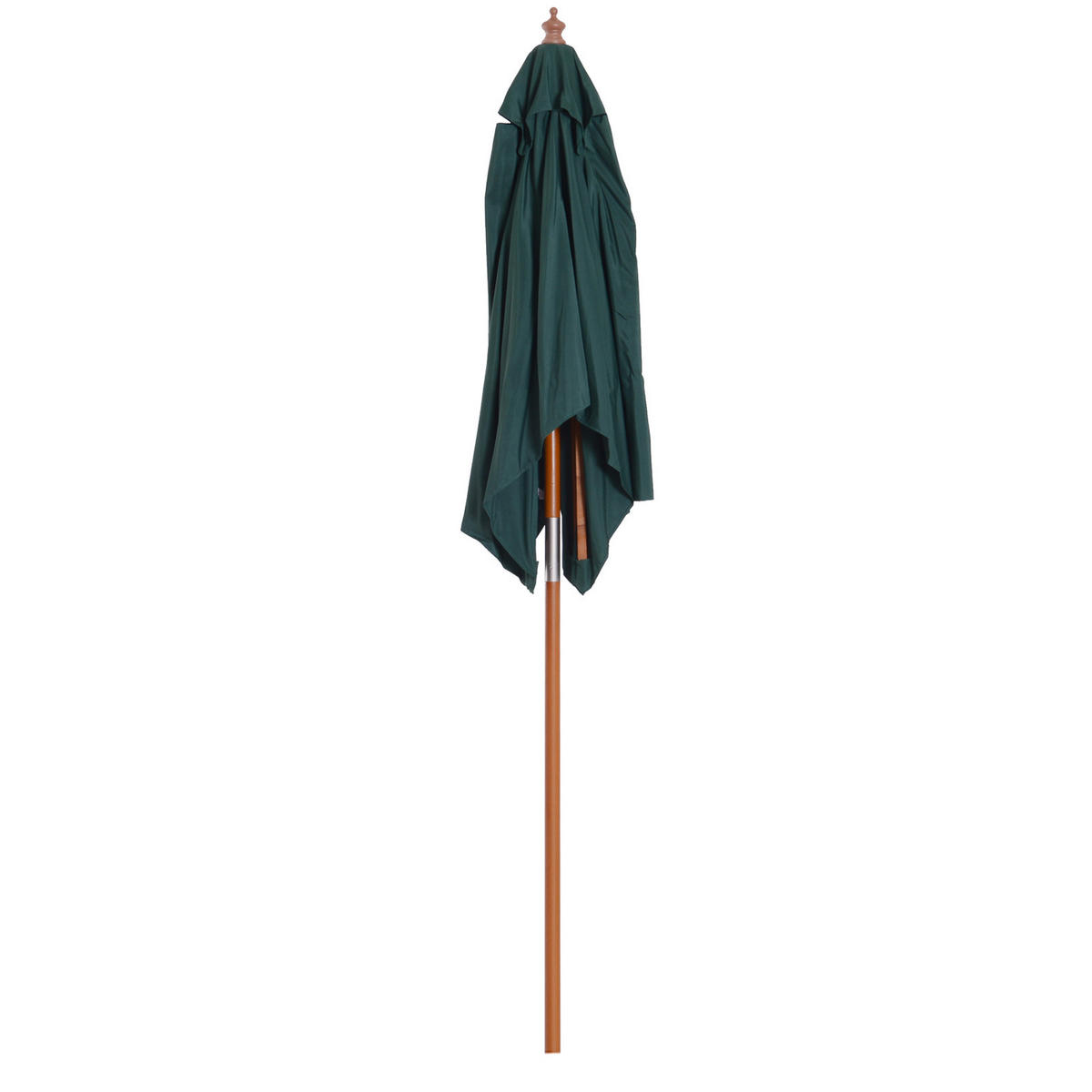 SONNENSCHIRM 200/150/230 cm DE-11618 Dunkelgrün - Grün, Holzwerkstoff (150/200cm) - ComfortXL