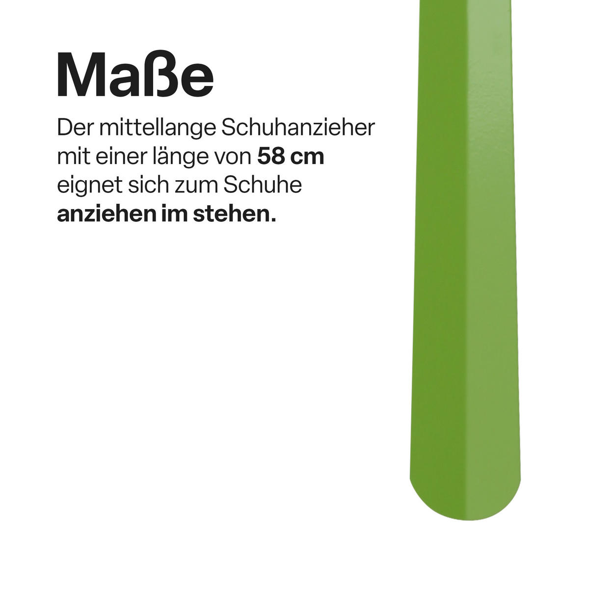 SCHUHLÖFFEL Metall 16,5/58/79cm 3er-Pack Grün - Grün, Metall (4/0.2/57cm)