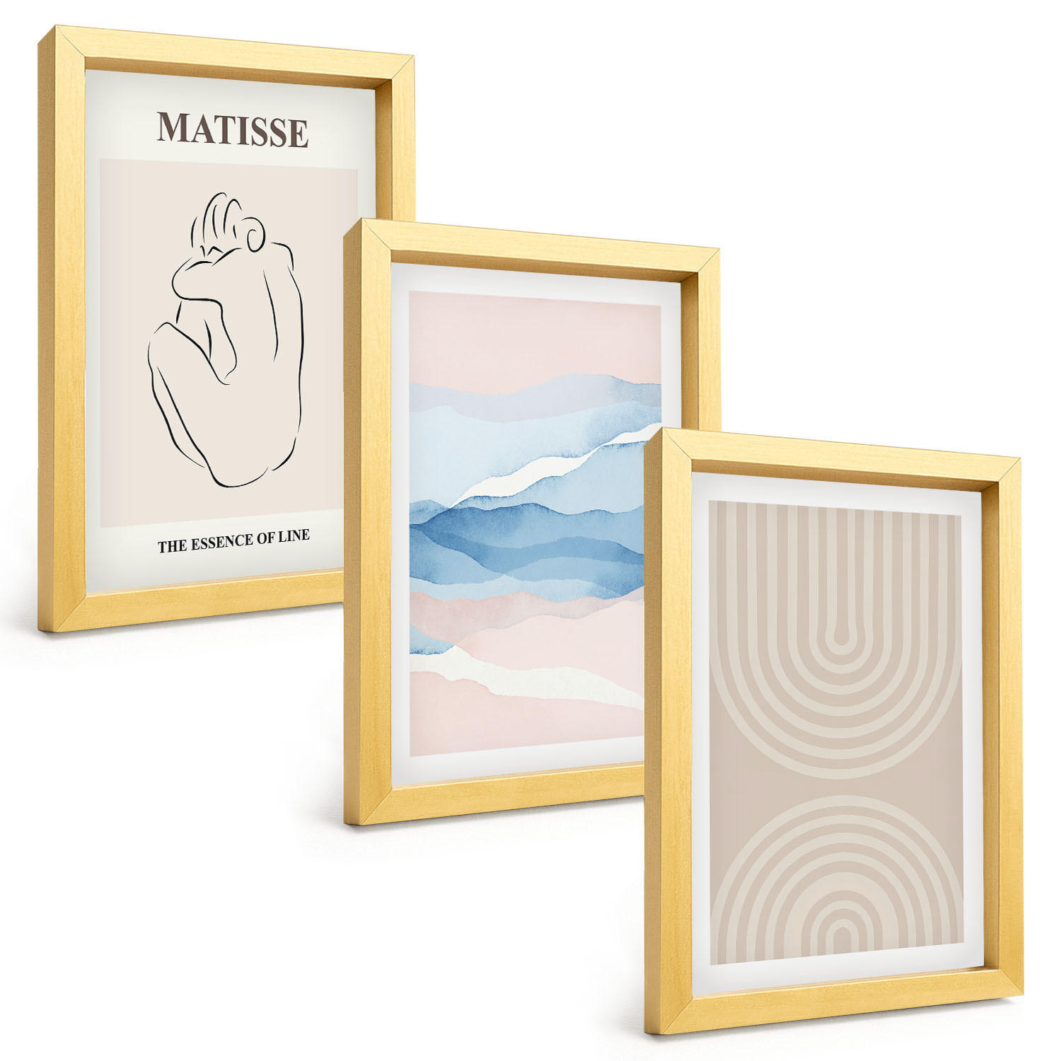 Tulup Bilder Gold 20x30 cm