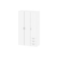 KLEIDERSCHRANK weiß - Weiß, Holzwerkstoff (116/200/50cm) - ebuy24