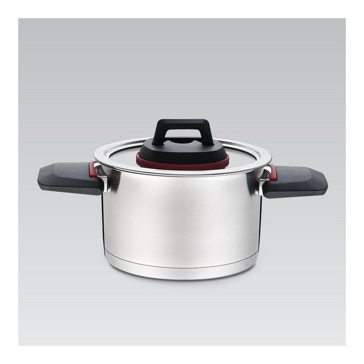 TOPF Silber 30/20/12.5 cm MR353020 - Silberfarben, Metall (20cm) - Maestro 