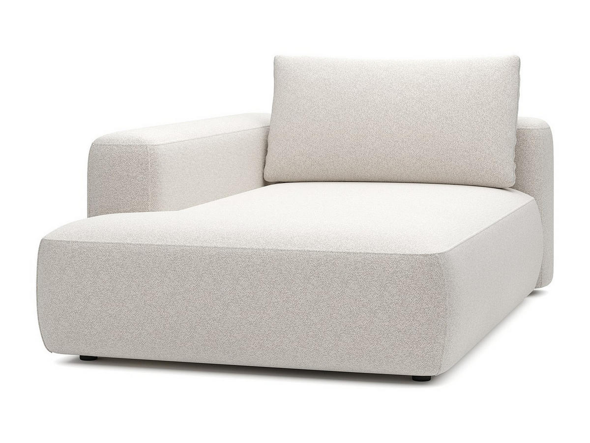 RECAMIERE ohne Schlaffunktion - 1 -Sitzer - Polyester - cremefarben - DAVISO - Creme, Textil (185/84/119cm) - Vente-Unique