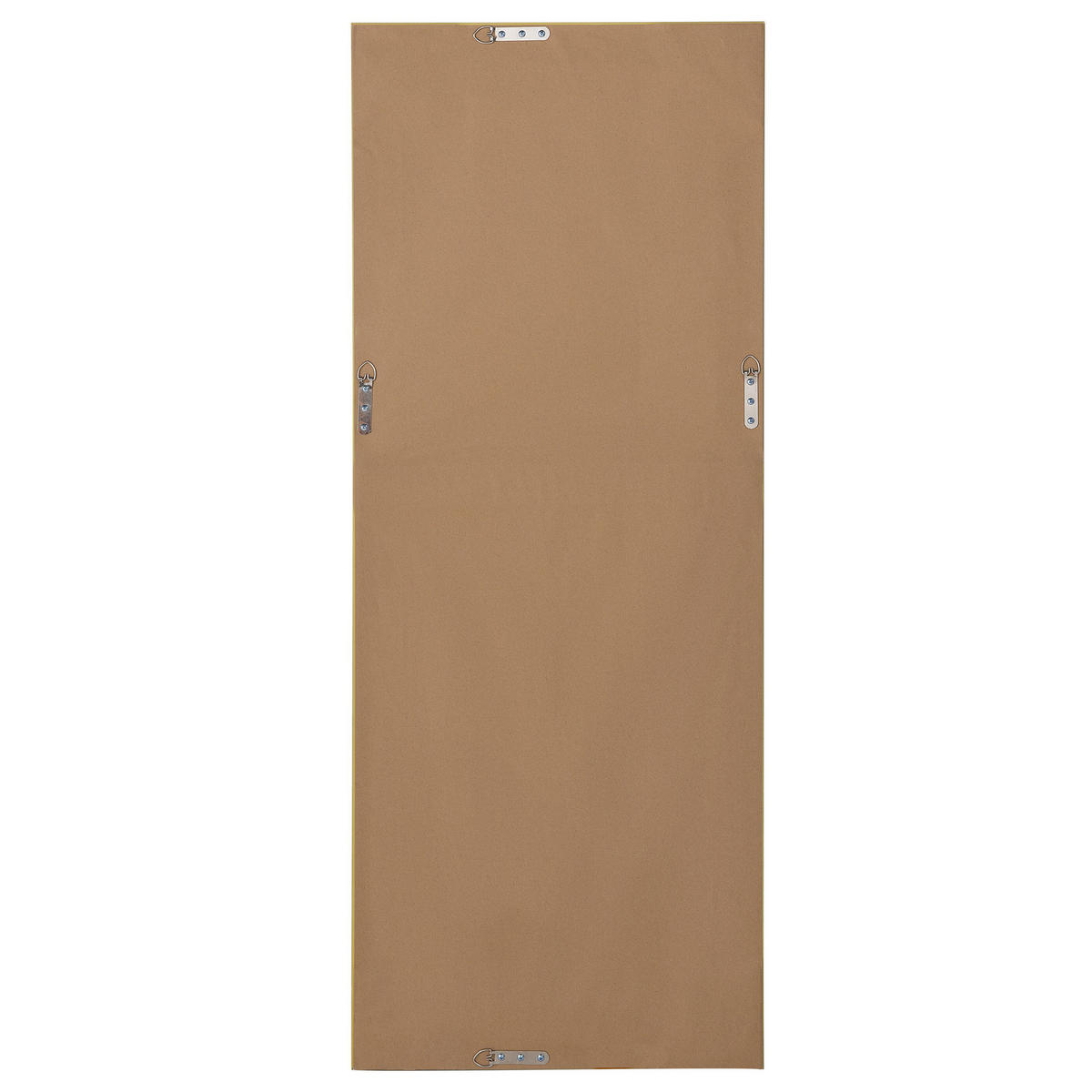 WANDSPIEGEL weiß/silber rechteckig 50/130 cm Mauleon - Silberfarben/Weiß, Kunststoff (50/130/3cm) - Beliani
