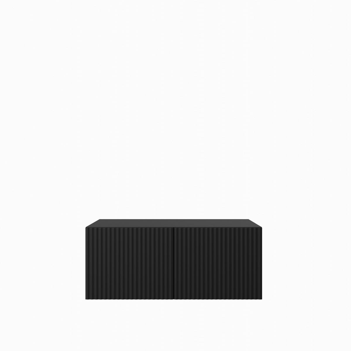 TV-SCHRANK Noe 100 cm, zweitürig, schwarz - Schwarz, Kunststoff (100/40/41cm) - Margaret Hadas24