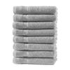 GÄSTEHANDTUCH 30x50 cm Frottier Gästetuch im 8er Set aus 100% Baumwolle, Silber 500g/m2 - Silberfarben, Textil (35/50cm) - Carpe Sonno
