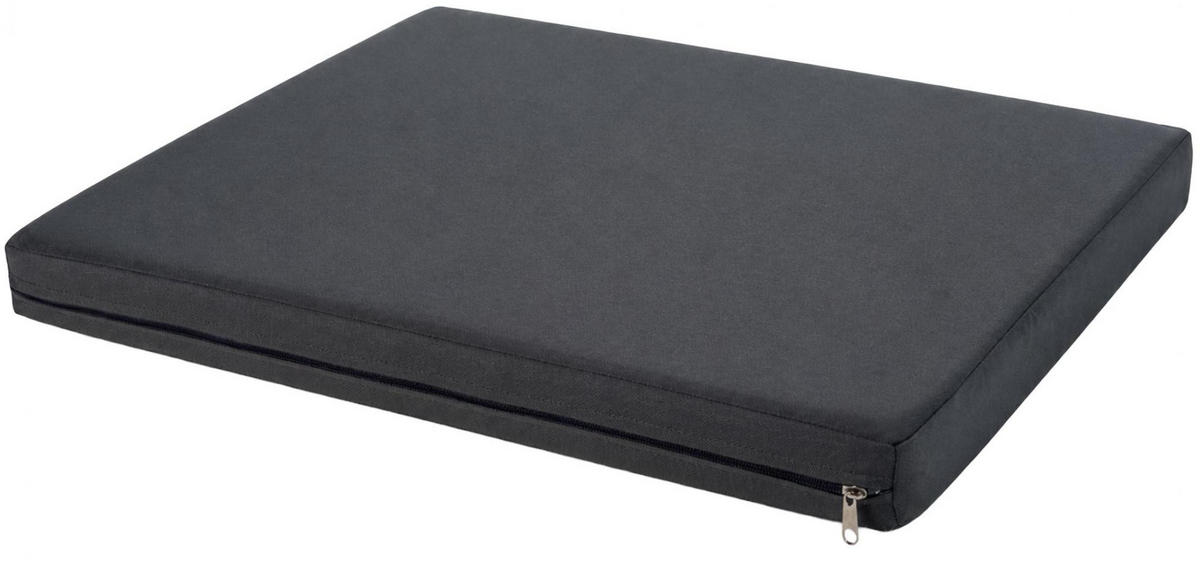 GARTENSTUHL eckig 55/43/5 cm Stoff Dunkelgrau - Dunkelgrau, Textil (55/5/43cm) - CLP