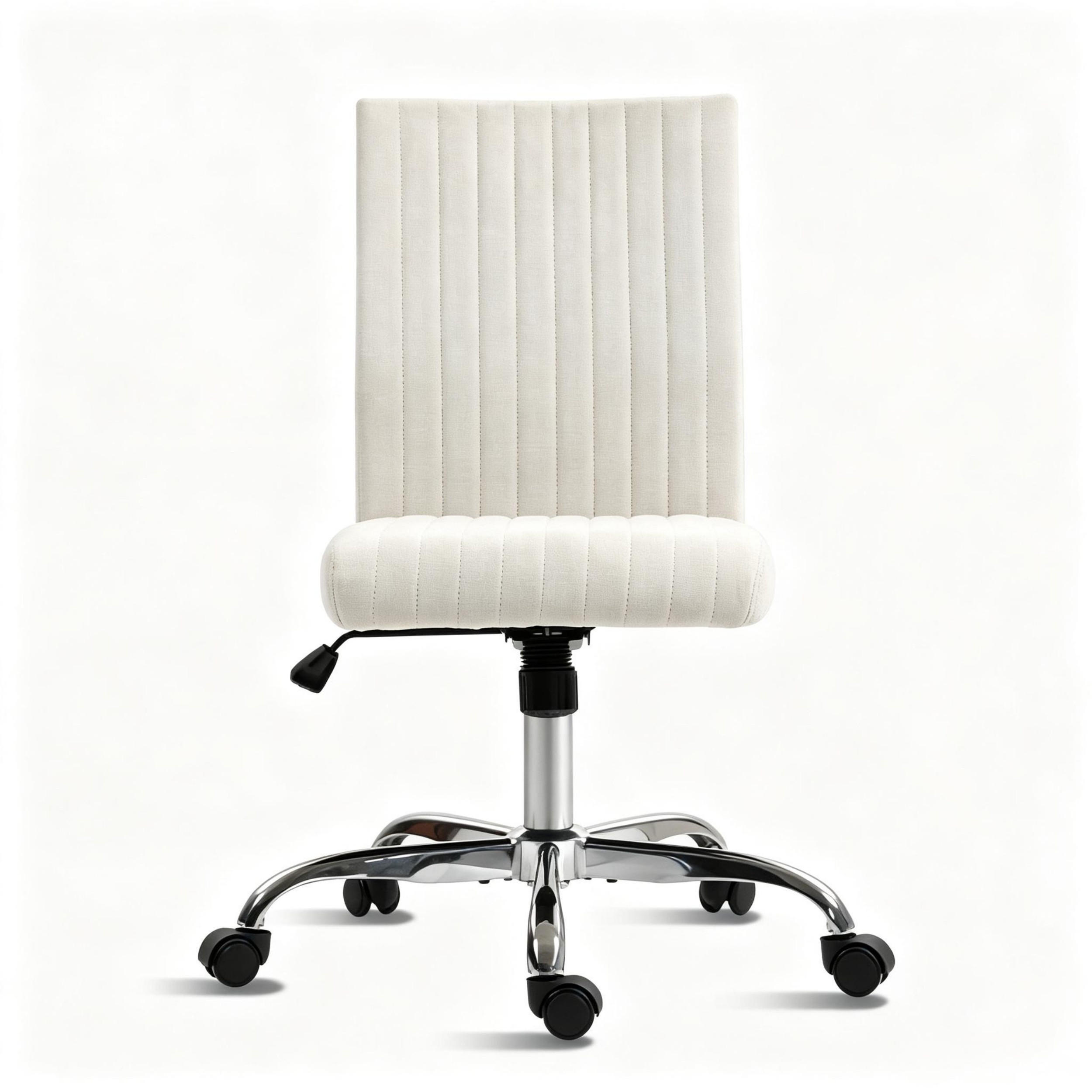 DREHSTUHL höhenverstellbar 360° drehbar 120 kg - Weiß, Textil (43/89/56cm) - Gisaae