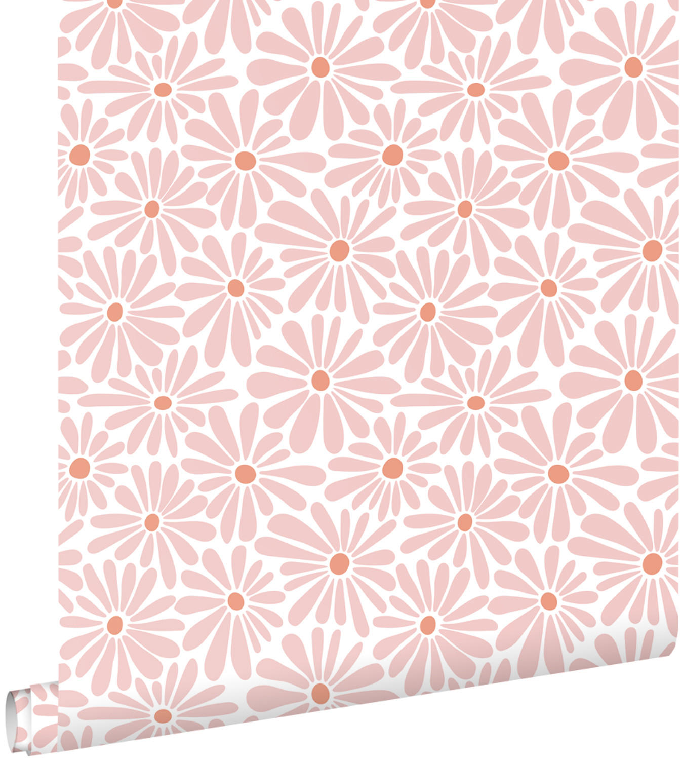 TAPETE Gänseblümchen 0.53 x 10.05 m - Weiß, Papier (53/0.1cm) - ESTAhome