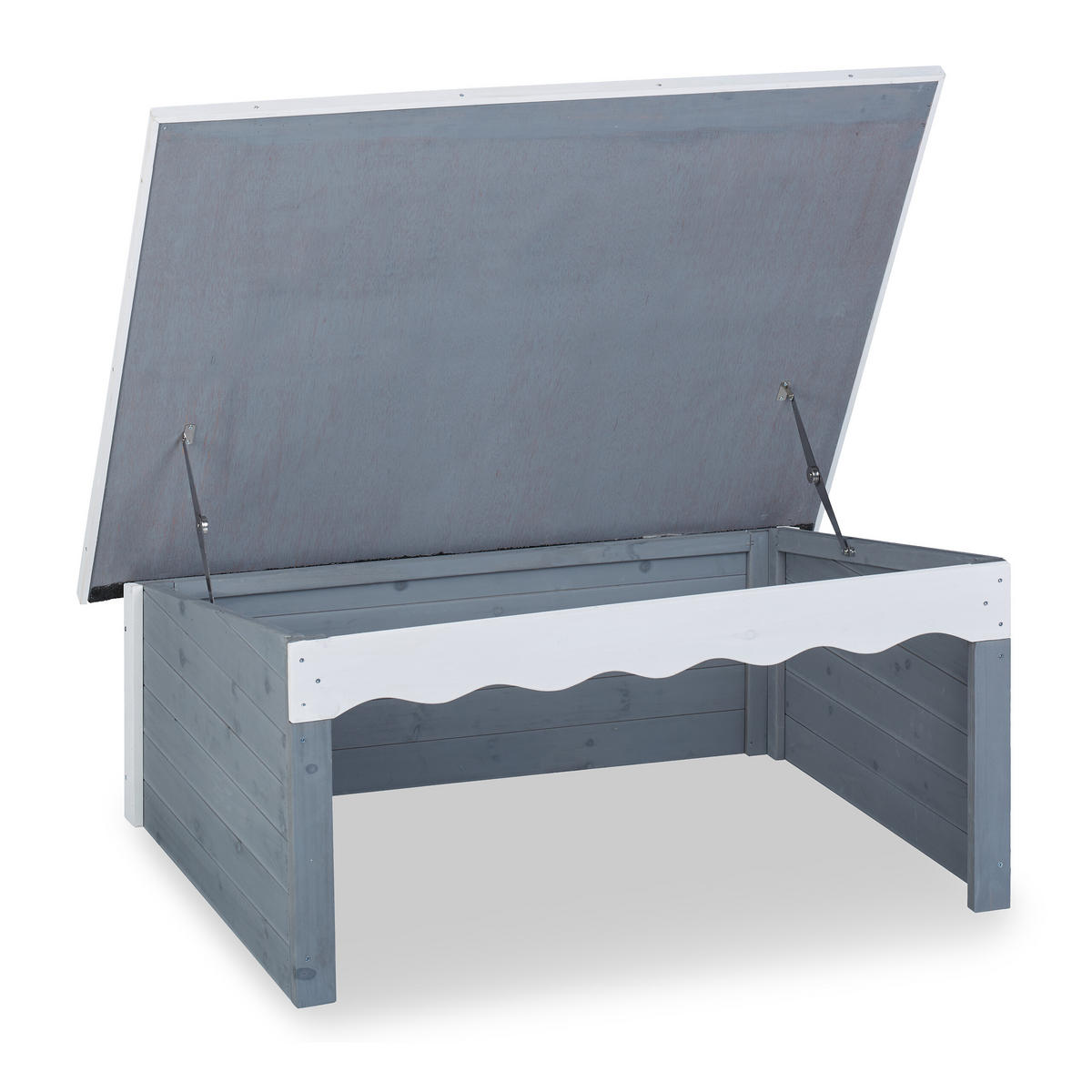 MÄHROBOTER Garage - Multicolor, Holz/Metall (108/46/82cm) - Relaxdays