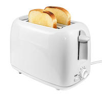 TOASTER 2 Scheiben 6 Modi 230V Sandwich Maker Frühstücksgerät - Weiß, Kunststoff (24/17/11cm) - Kaket
