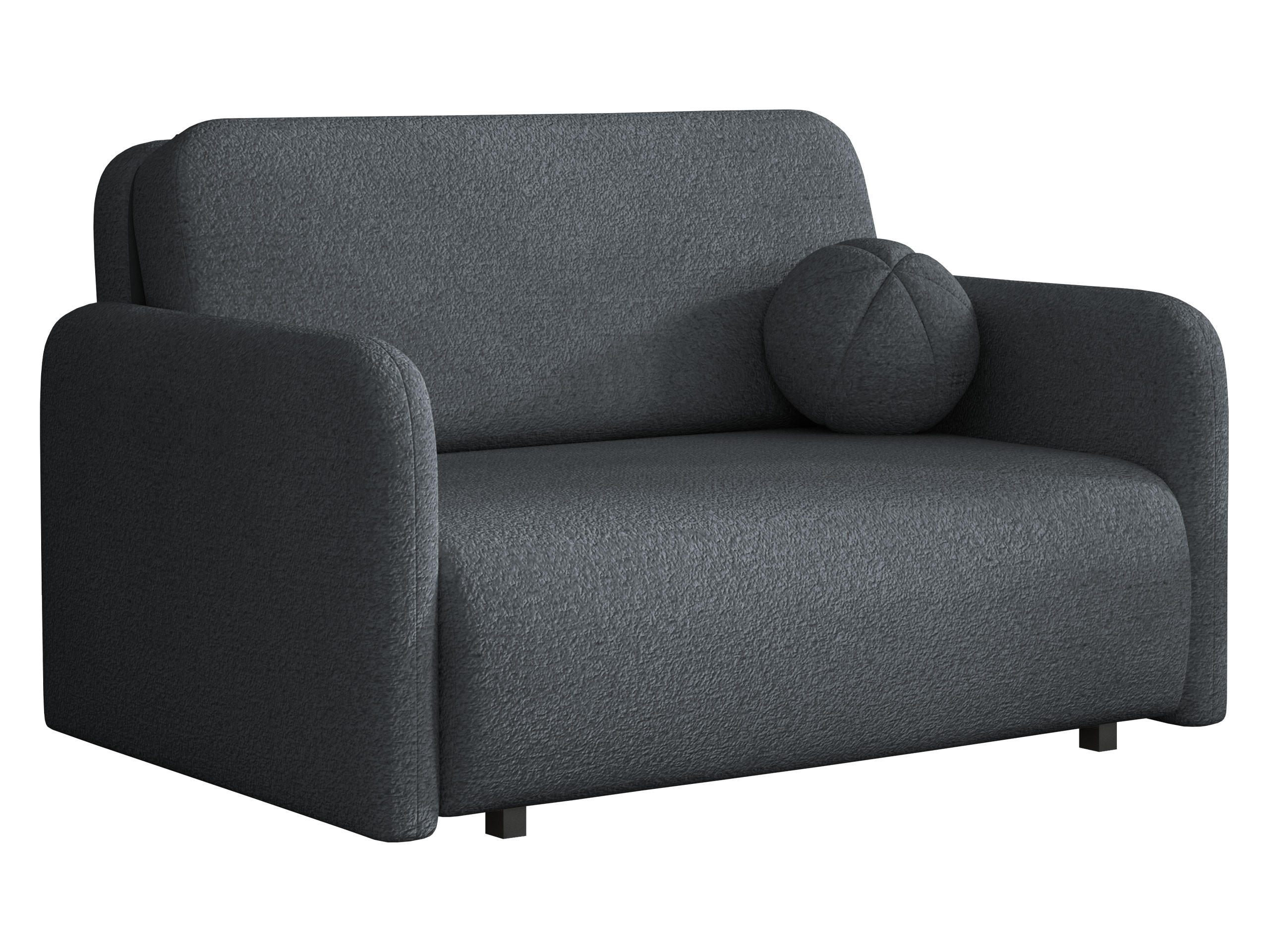 SCHLAFSOFA Viva Sun II - Dunkelgrau/Schwarz, Holz/Textil (130/85/103cm) - MIRJAN24