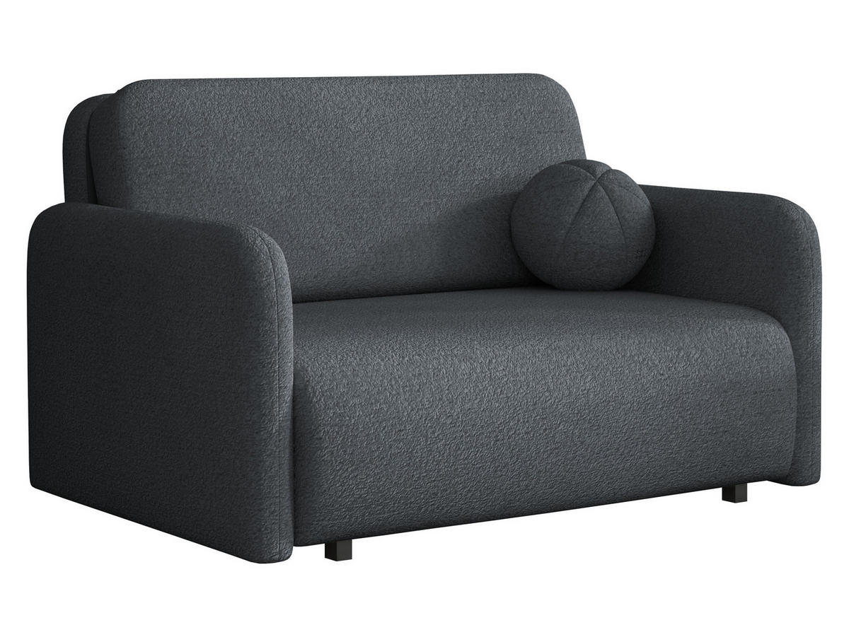 SCHLAFSOFA Viva Sun II - Dunkelgrau/Schwarz, Holz/Textil (130/85/103cm) - MIRJAN24