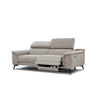 RELAXSOFA FIERO 3-Sitzer mit 1 Relaxfunktion, taupe - Taupe/Schwarz, Holzwerkstoff/Textil (212/82/103cm) - Courtois Laville
