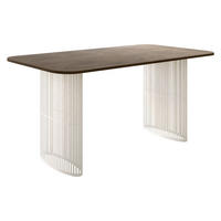 ESSTISCH Arcadia Cashmere 160 - Kaschmir/Eichefarben, Holzwerkstoff/Metall (90/160/76cm) - MIRJAN24