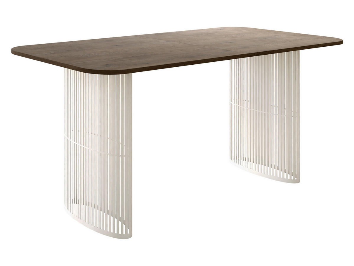 ESSTISCH Arcadia Cashmere 160 - Kaschmir/Eichefarben, Holzwerkstoff/Metall (90/160/76cm) - MIRJAN24