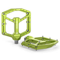 FAHRRADPEDALE CNC Aluminium Lime Green - Hellgrün, Metall (10.4/1.5/11cm)