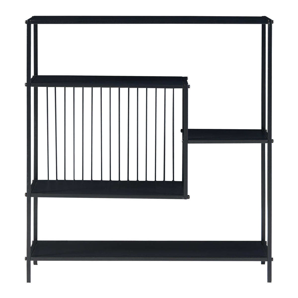 KONSOLENTISCH Beesel - Schwarz, Metall (20/60/65.5cm) - [en.casa]
