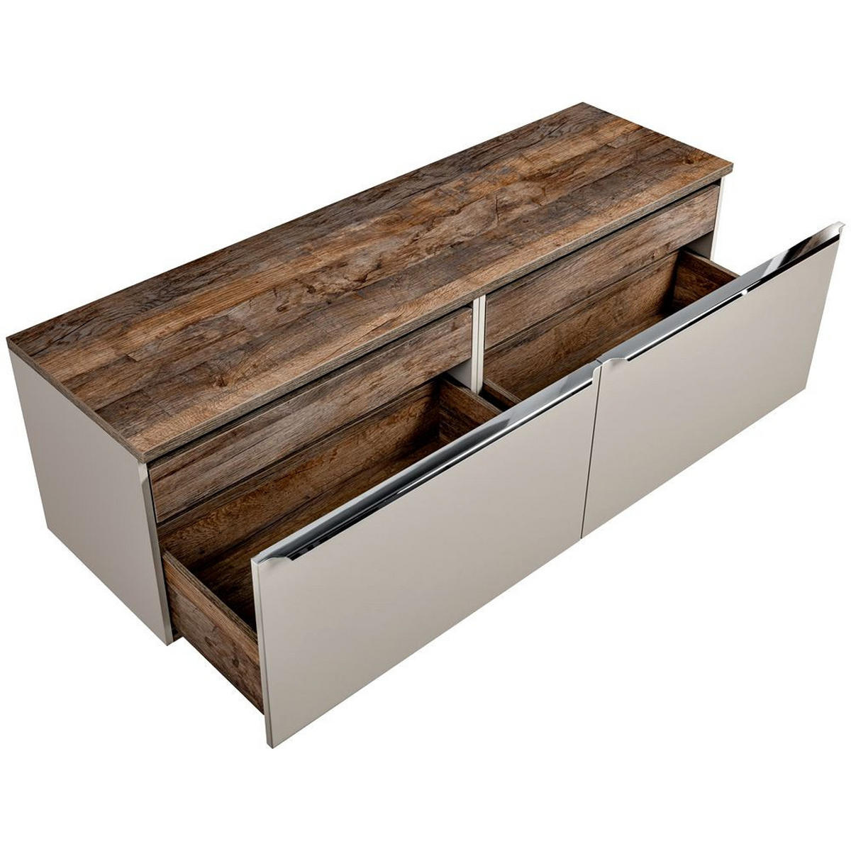 WASCHTISCH Puebla-56 - Beige, Holzwerkstoff (160/64/46cm) - Lomado