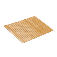 BAMBUS-BADVORLEGER - Hellbraun, Holz/Kunststoff (60/40cm) - Relaxdays
