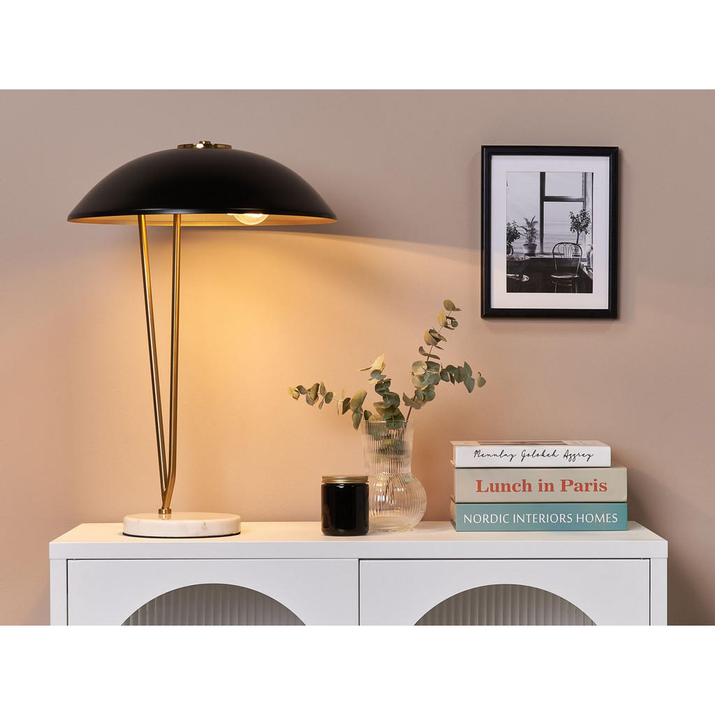 Thumbnail - Beliani Tischlampe, Schwarz, Metall, 40x58x40 cm, Lampen & Leuchten, Innenbeleuchtung, Tischlampen, Tischlampen