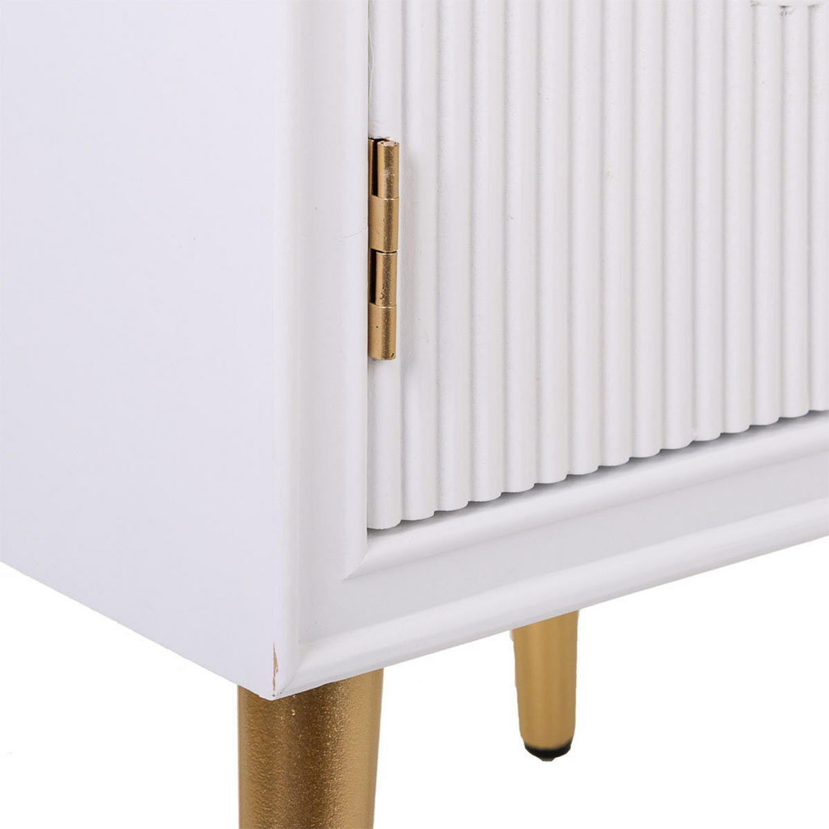 NACHTTISCH aus Holz, weiß, 40x36x71cm - Weiß, Holzwerkstoff (39.5/70.5/36cm) - Wanderlust