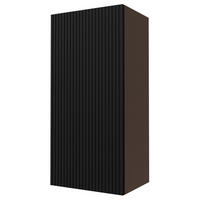 KÜCHENHÄNGESCHRANK Lamello W4/45 Schwarz Matt / Lava 45 / 32,5 / 96cm - Dunkelgrau/Schwarz, Holz/Holzwerkstoff (45/96/32.5cm) - Feldmann-Wohnen
