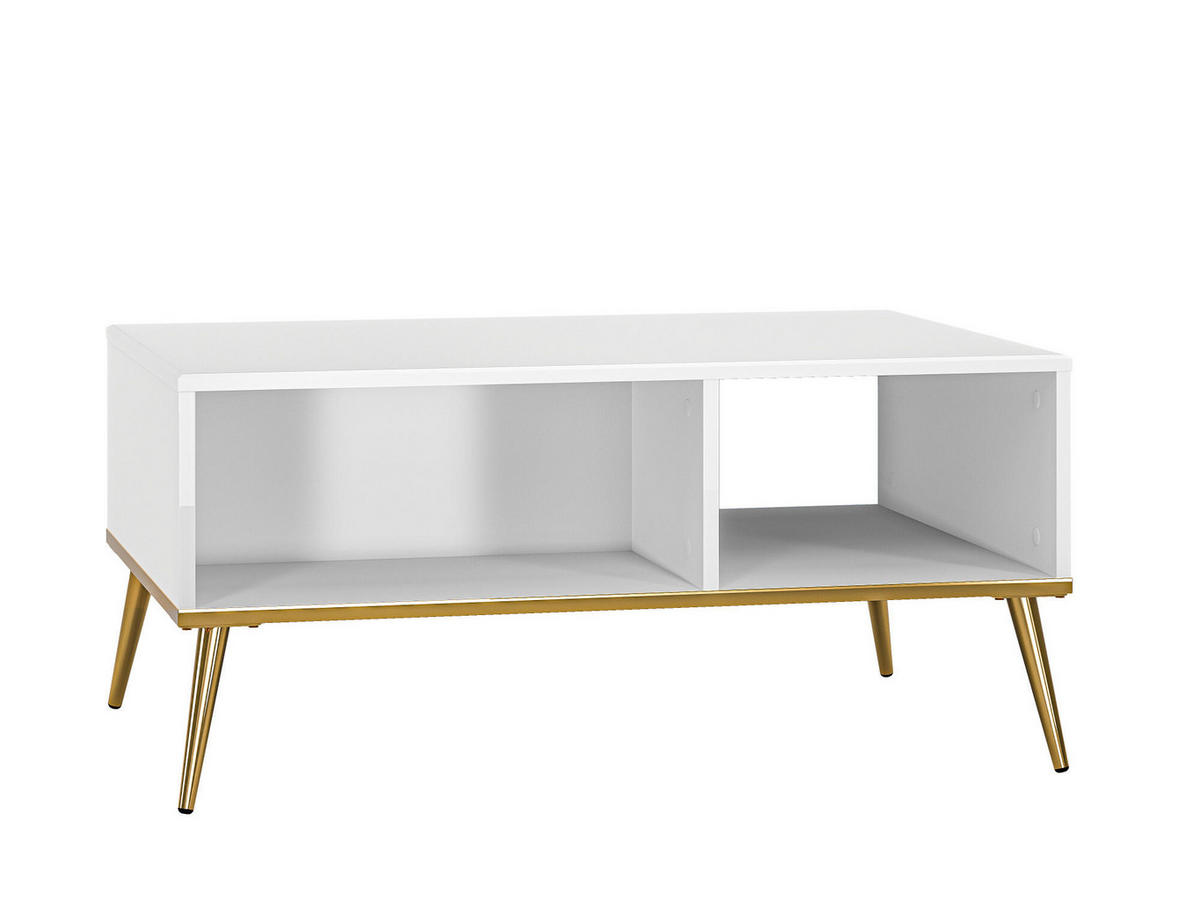 COUCHTISCH GOLDIN Weiß 90x60x42 cm - Weiß, Holzwerkstoff (60/90/42cm) - FURNLUX