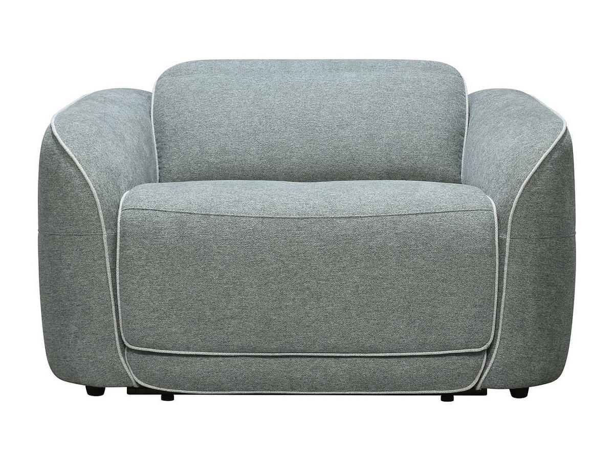 RELAXSESSEL elektrisch - melierter Stoff - Grau - OZARTO - Grau, Textil (121/77/107cm) - Vente-Unique