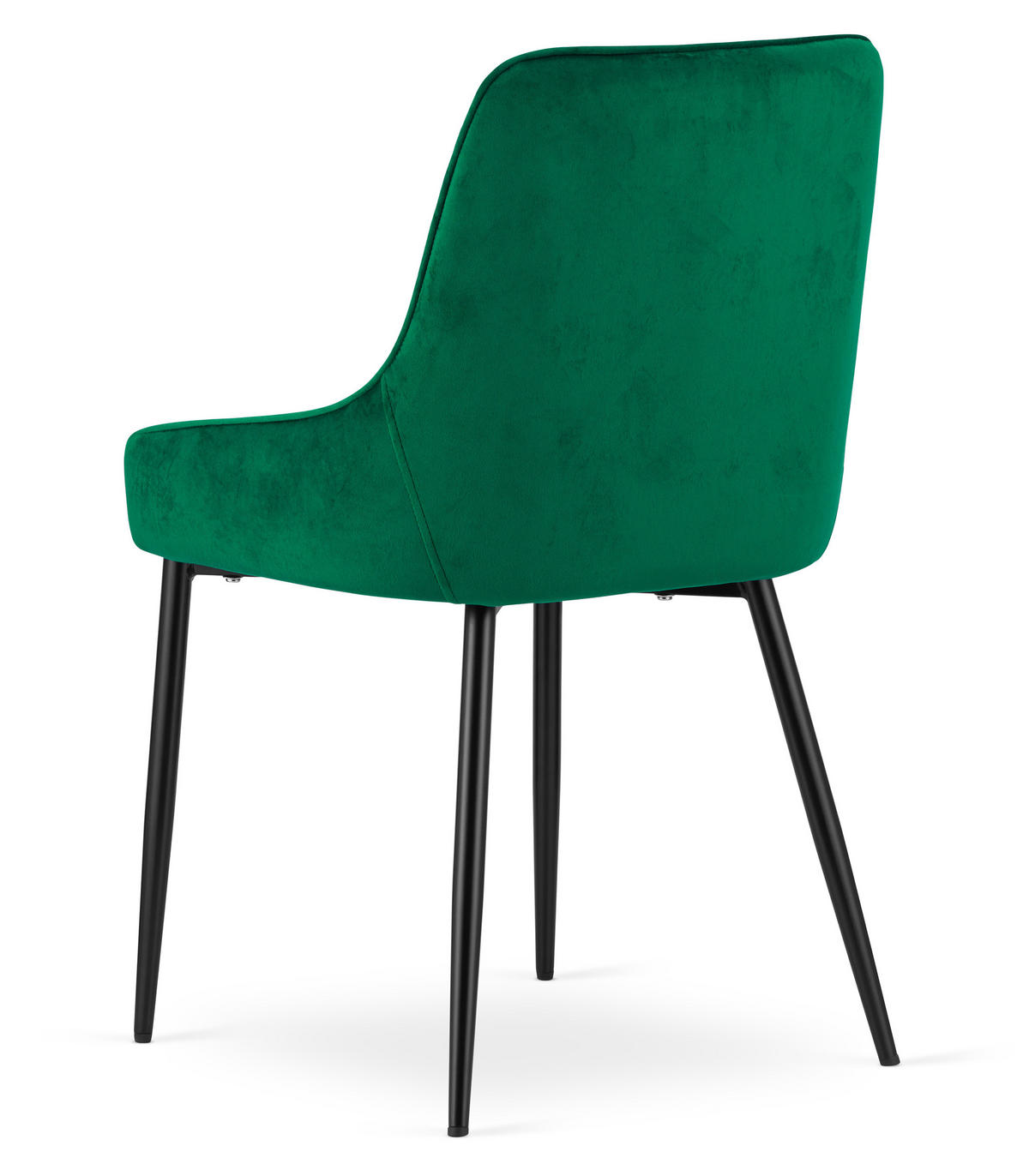 ESSZIMMERSTUHL Mareen (4er-Set) - Schwarz/Grün, Textil/Metall (49/82/58cm) - Home Collective