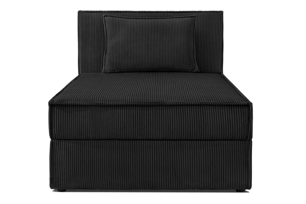 BOXSPRINGBETT ROTI Einzelbett, schwarz - Schwarz, Holz/Holzwerkstoff (90/200cm) - KONSIMO®