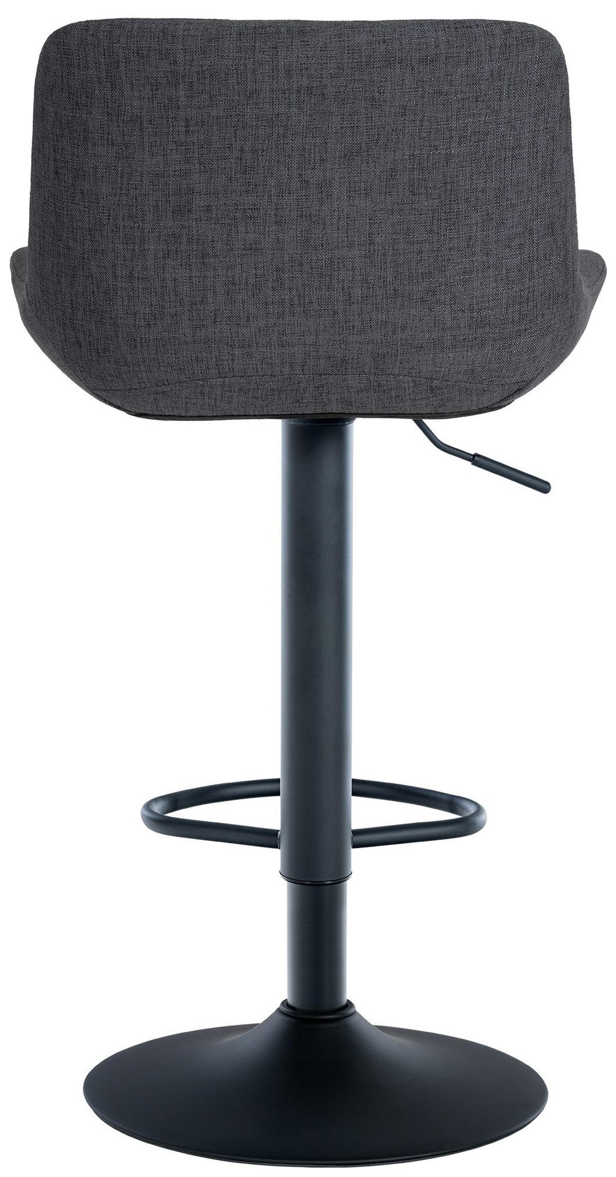 BARHOCKER Stoff schwarz - Schwarz, Textil/Metall (48/81/54cm) - CLP