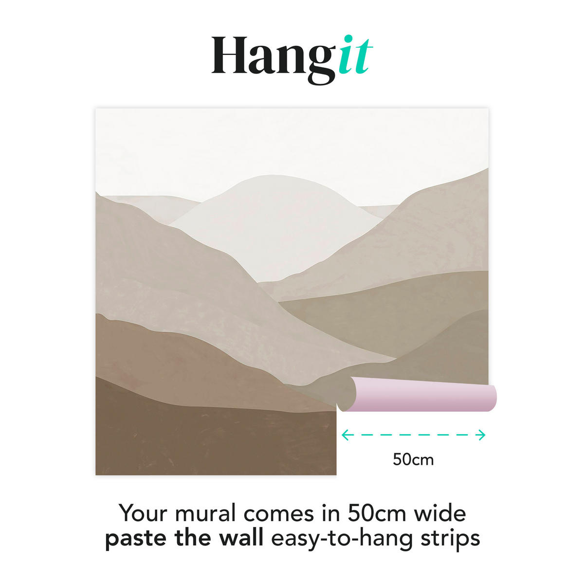 FOTOTAPETE Beyond the Horizon - Braun, Papier/Kunststoff (280/0.1cm) - Art for the Home