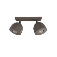 DECKENLEUCHTE Campanella X2 - Graubraun, Metall (6.5/27/18cm) - Lumicom