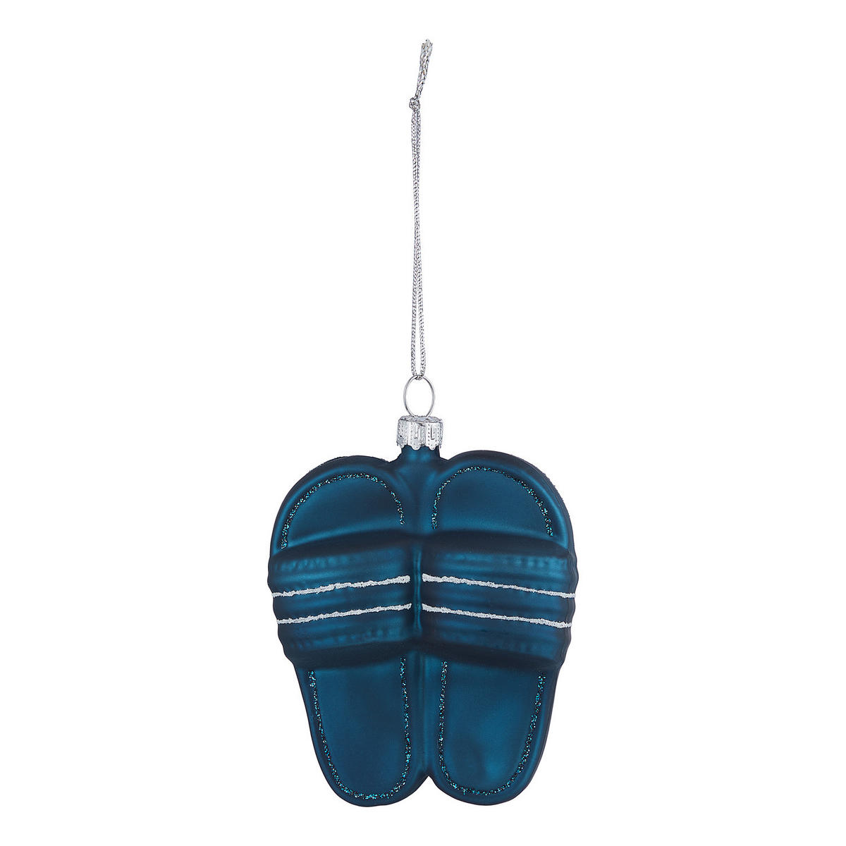 BAUMANHÄNGER Hang On Badelatschen - Dunkelblau, Glas (3/9/7cm) - Butlers