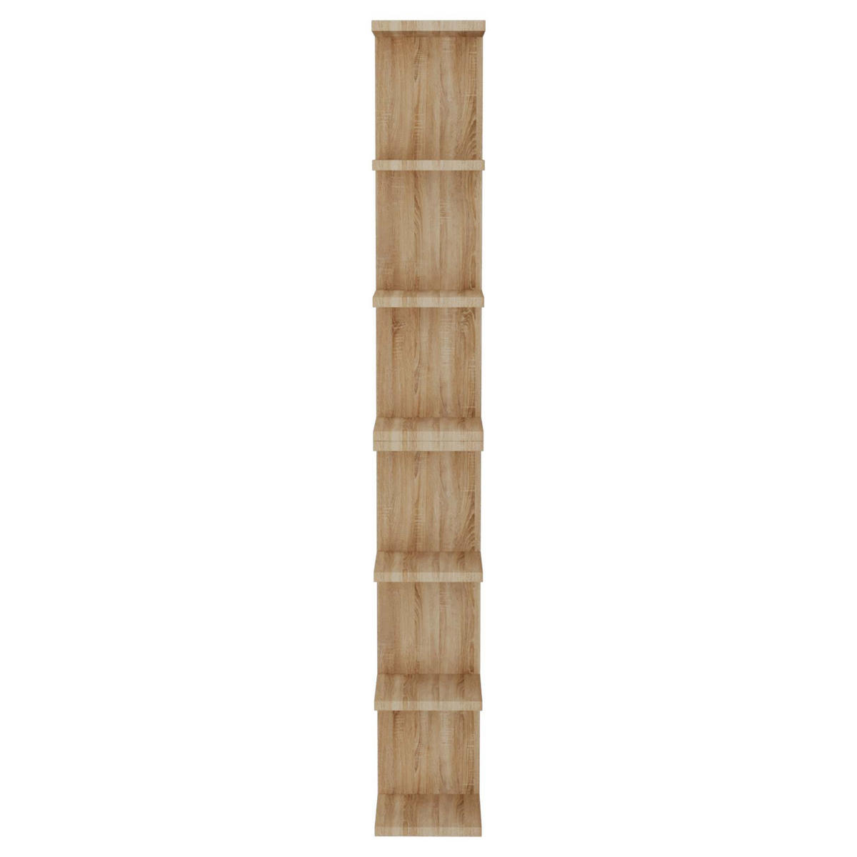 WANDREGAL Natur DIVA Hängeregal schwebend teilbar drehbar - Naturfarben, Holzwerkstoff (25/185/25cm) - Aileenstore