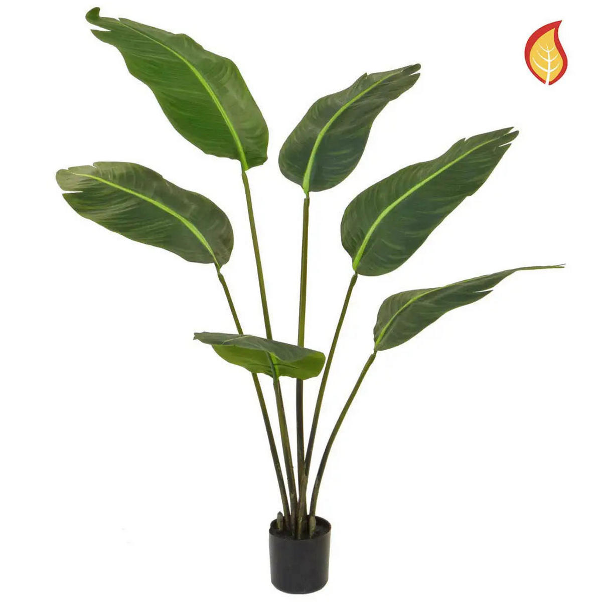 KUNSTPFLANZE Künstliche Strelitzia - Johann 120 cm - Grün, Kunststoff (120cm) - aplanta
