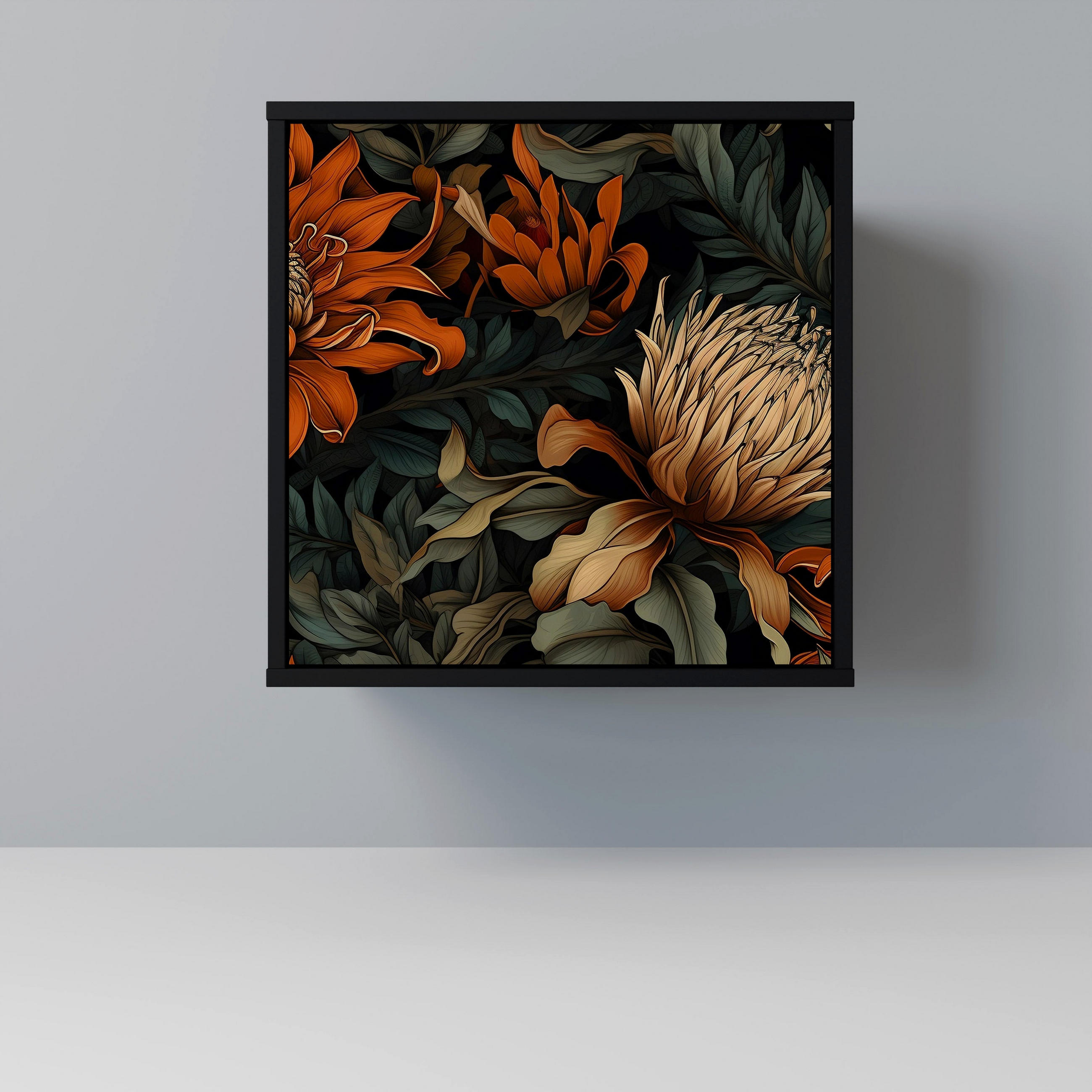 SpaceRebels Sideboard Schwarz 57.5x57.5x42 cm