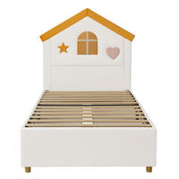 KINDERBETT 90/200 cm Beige - Beige, Textil