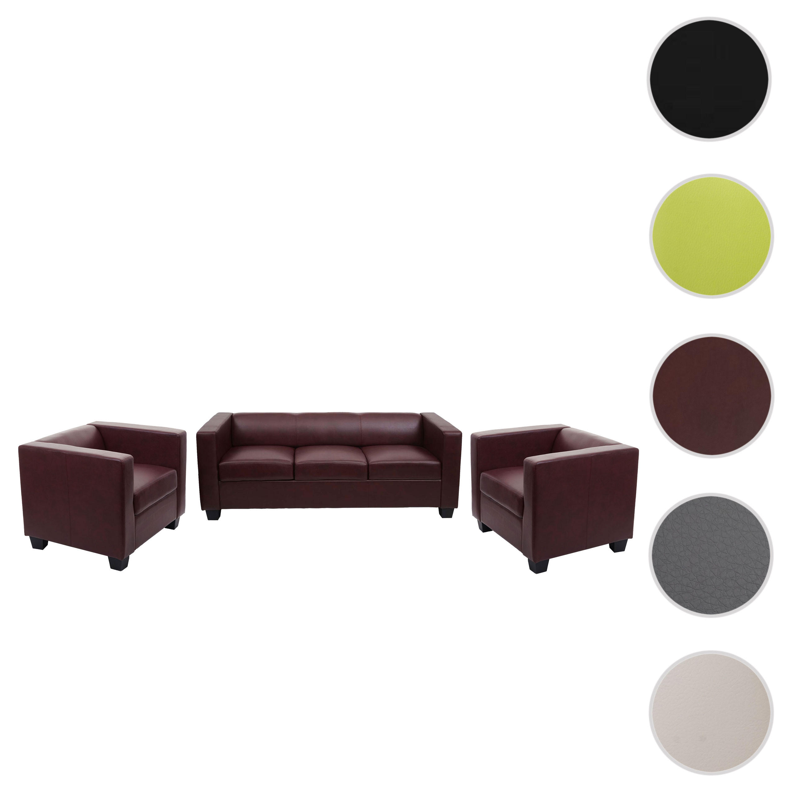 SOFAGARNITUR Rotbraun - Rotbraun, Textil (450/70/200cm) - MCW