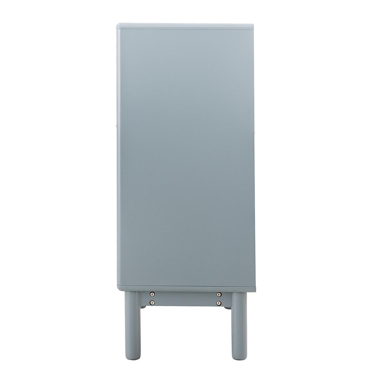 KOMMODE - MDF / Spanplatte - Blaugrau/Braun, Holz/Holzwerkstoff (80/100/40cm) - home24