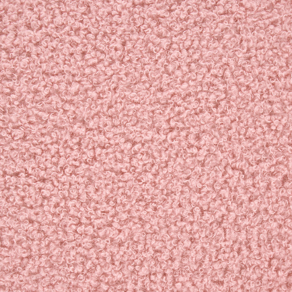 POUF bouclé roz Beaufort - roz aprins, material textil (60/27/60cm) - Beliani