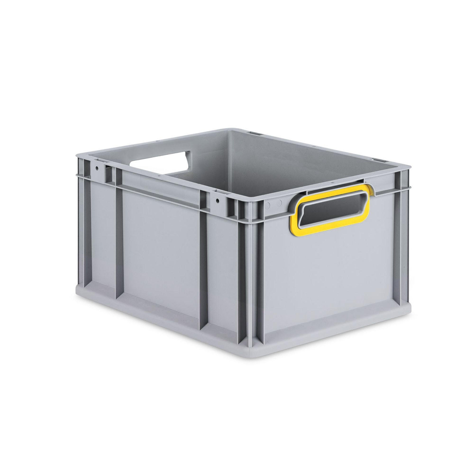 EUROBOX Nextgen Color 22x30x40cm 20 Liter Griffe Gelb Offen - Gelb, Kunststoff (30/22/40cm) - PROREGAL