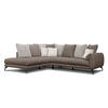 ECKSOFA CALME 5-Sitzer, beige und écru - Beige, Holz/Textil (294/229cm) - Courtois Laville