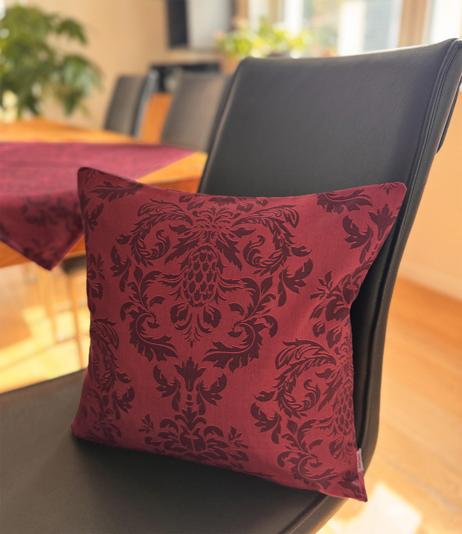 KISSENHÜLLE Epoche karmin-rot 25/35 cm - Rot, Textil (25/35cm) - beties Heimtextil