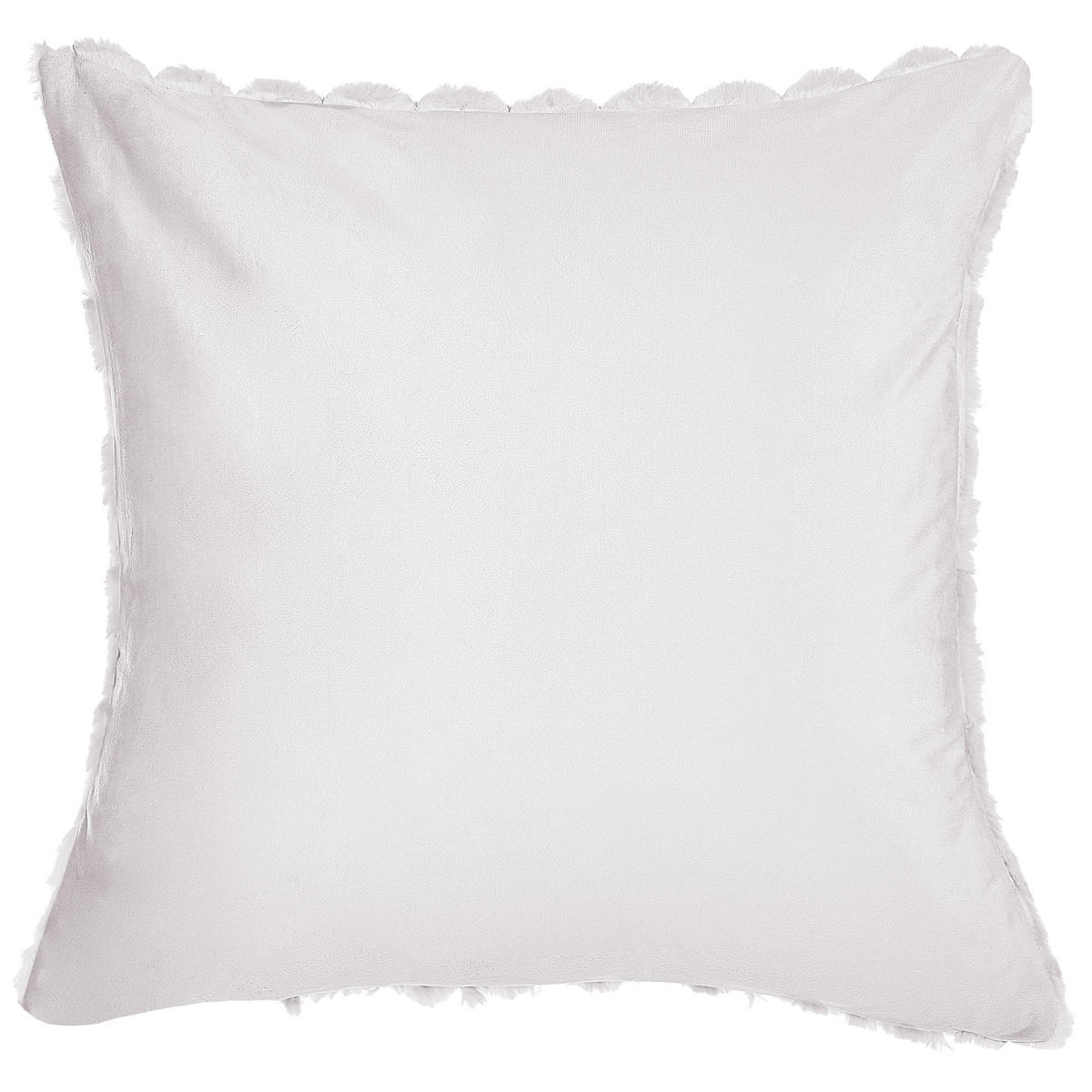 DEKOKISSEN 2er-Set Cremeweiß 43/43 cm Purslane - Ecru, Textil (43/43cm) - Beliani