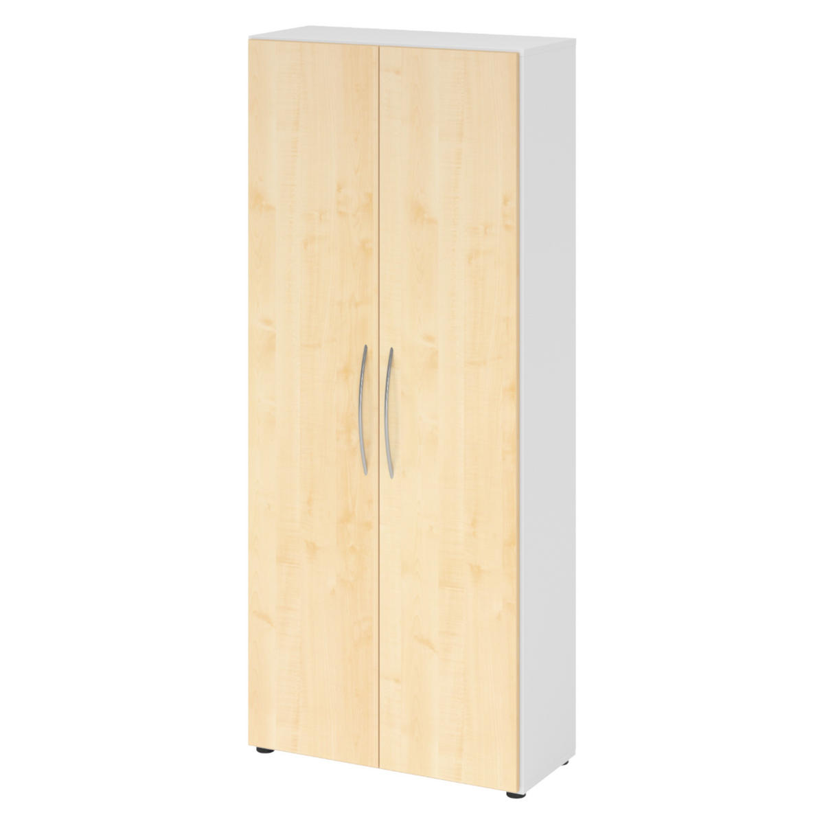 AKTENSCHRANK - 5 Ordnerhöhen 35/80/188 cm in Weiß/Ahornfarben - Ahornfarben/Weiß, Holzwerkstoff (80/188/35cm) - bümö