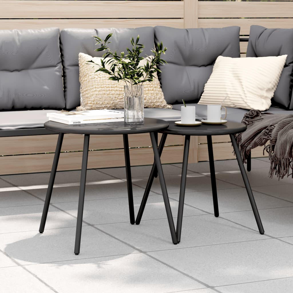 GARTENTISCH Tischwald 46/42/50 cm - Schwarz, Naturmaterialien (50/46/42cm) - ZMH