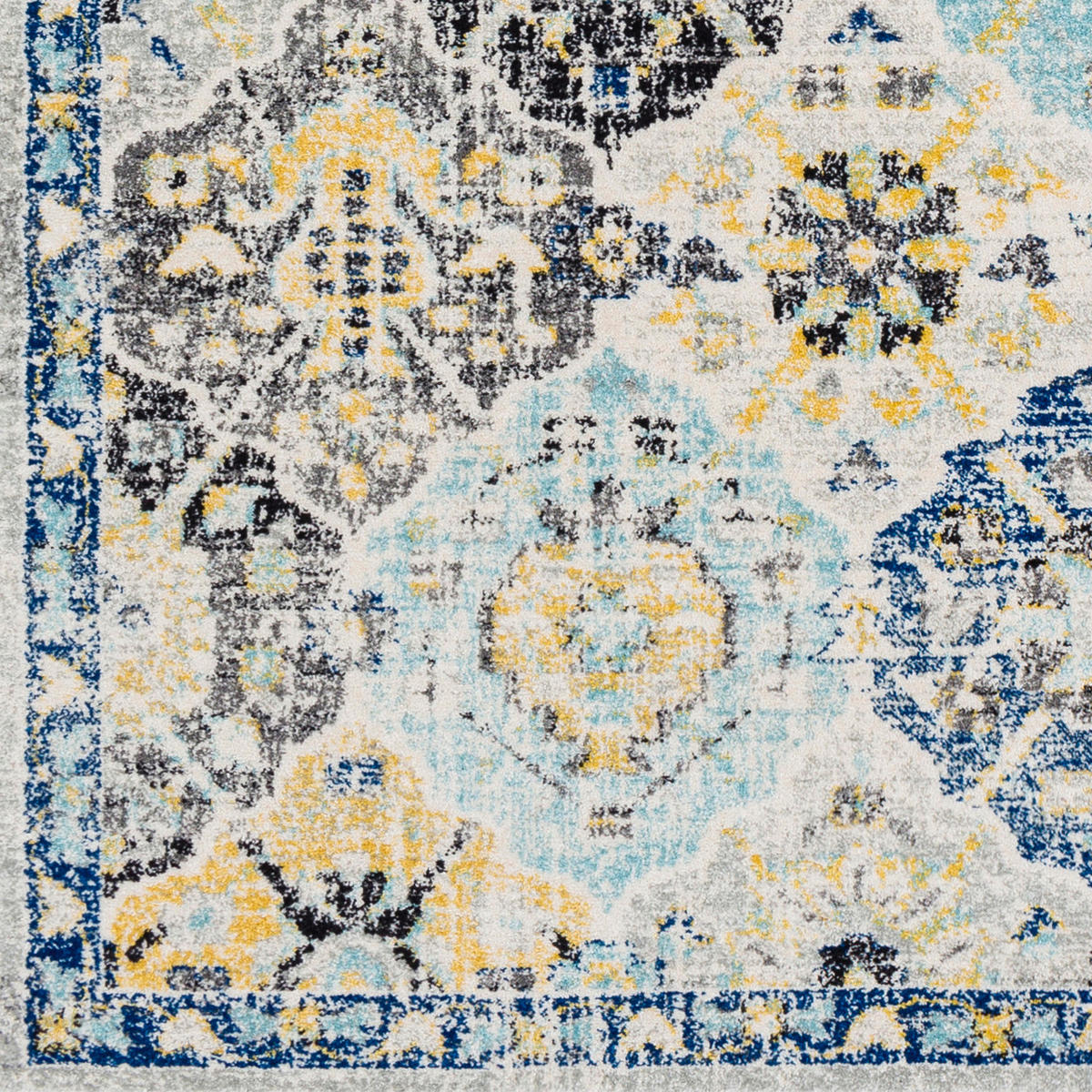 VINTAGE-TEPPICH 120x170 cm Mehrfarbig - Blau/Multicolor, Naturmaterialien/Textil (120/170cm) - LIVABLISS