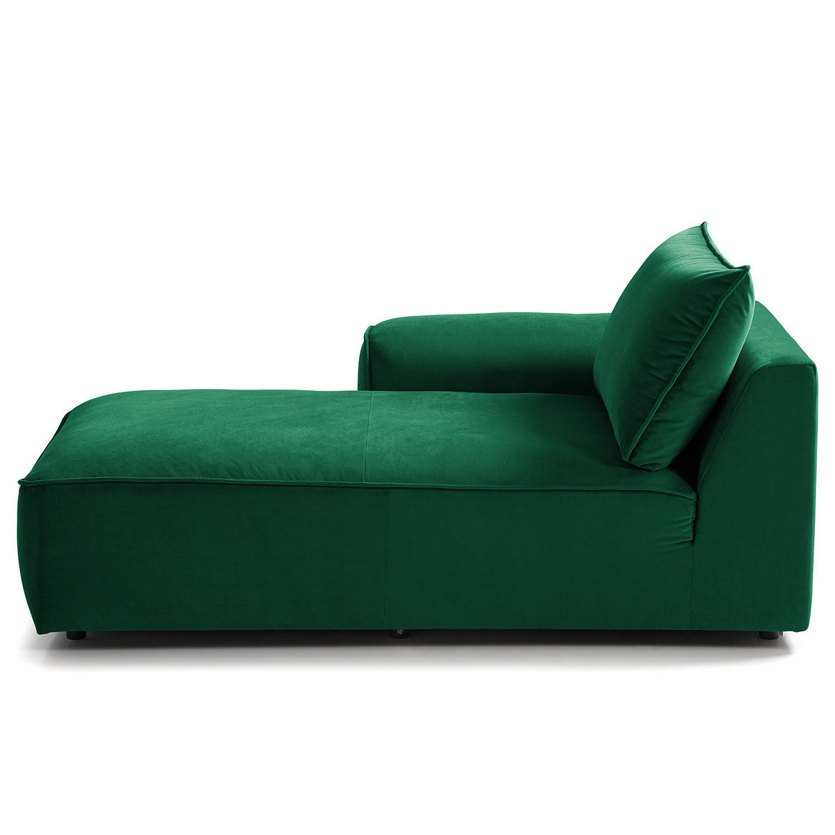 MODULLONGCHAIR - Dunkelgrün, Holz/Textil (170/82/105cm) - home24